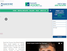 Tablet Screenshot of dentalimplantsdentistsf.com